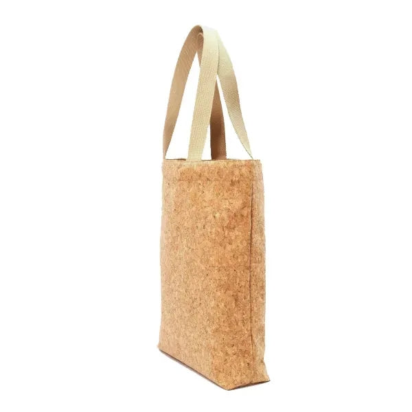 Cork Tote Bag With Cotton Web Rope