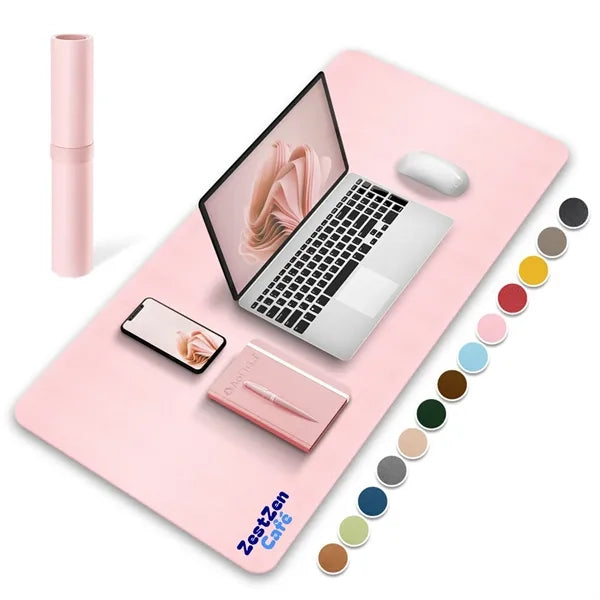 Dual-Sided Large Leather Mouse Pad