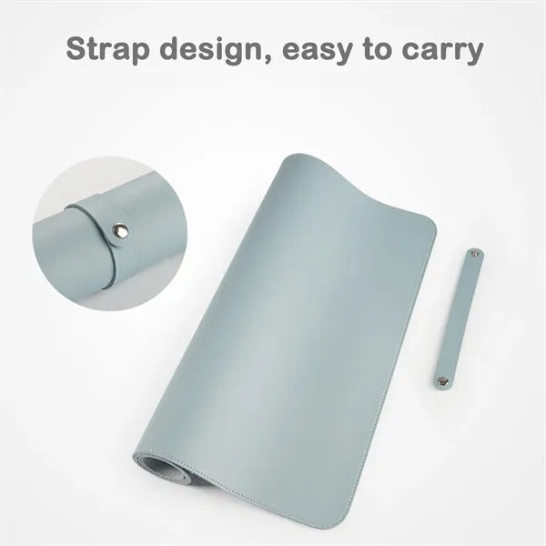 Dual-Sided Large Leather Mouse Pad