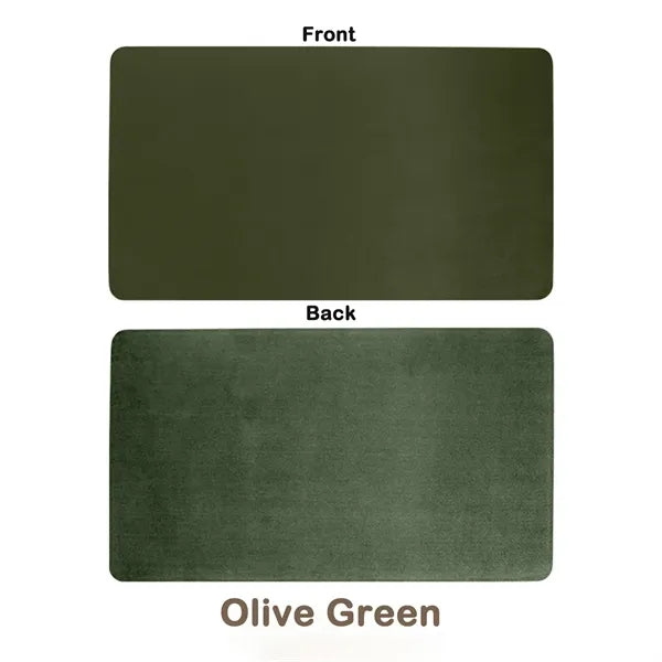 Dual-Sided Large Leather Mouse Pad
