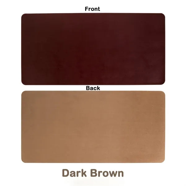 Dual-Sided Large Leather Mouse Pad