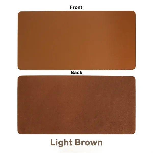 Dual-Sided Large Leather Mouse Pad