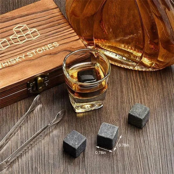 Recyclable Chilling Rocks Ice Wine Stones Frozen Set