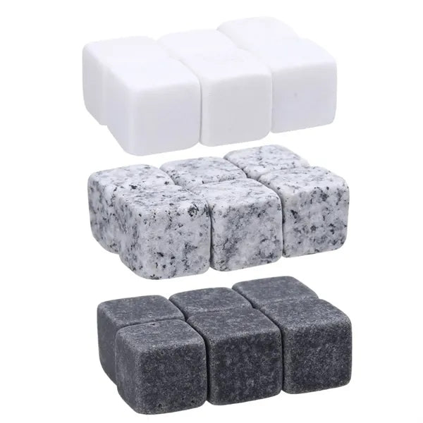 Recyclable Chilling Rocks Ice Wine Stones Frozen Set
