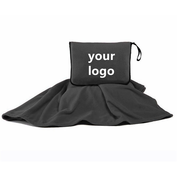 Zippered Travel Fleece Blanket
