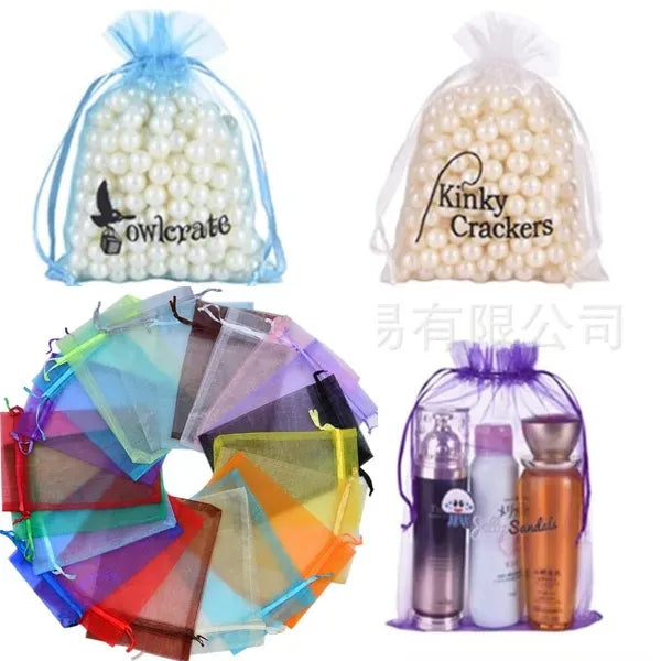 Organza Gift Bag Drawstring Storage Pouch