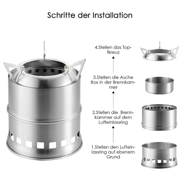 Portable Camping Stove Wood Mini