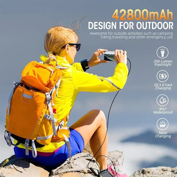 Power Bank Solar Charger 42800Mah