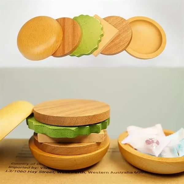 Hamburger Coaster Set With Magnet