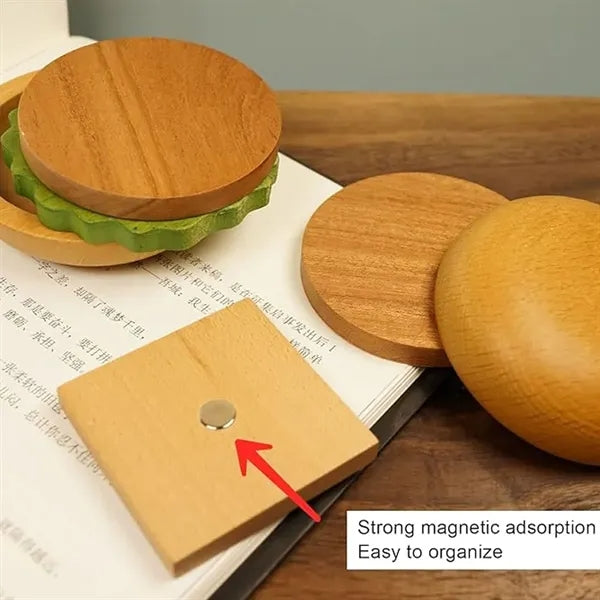 Hamburger Coaster Set With Magnet