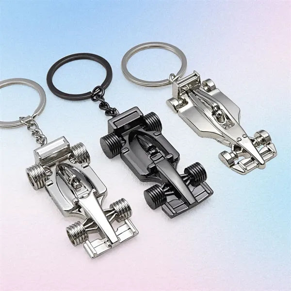 3D F1 Race Car Keychain