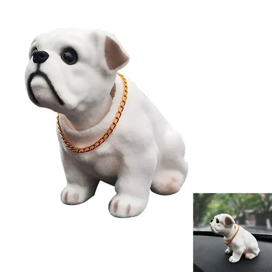 Car Shaking Head Nodding Bulldog Dog Decoration