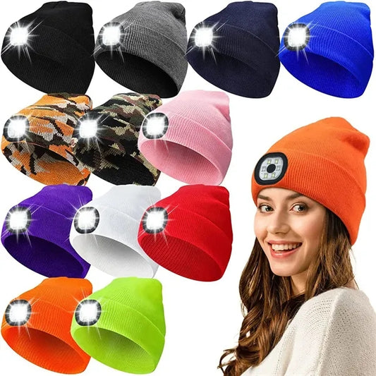 Led Knitted Beanie Hat