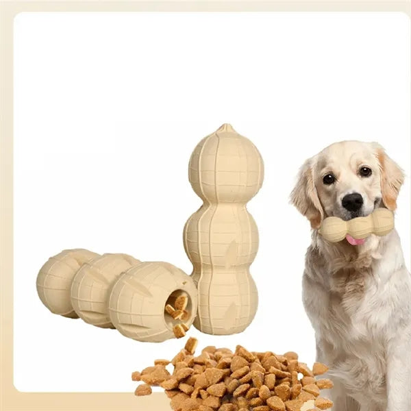 Natural Rubber Peanut Shaped Dog Chew Toy
