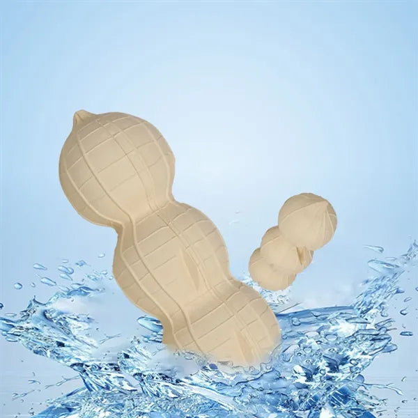 Natural Rubber Peanut Shaped Dog Chew Toy