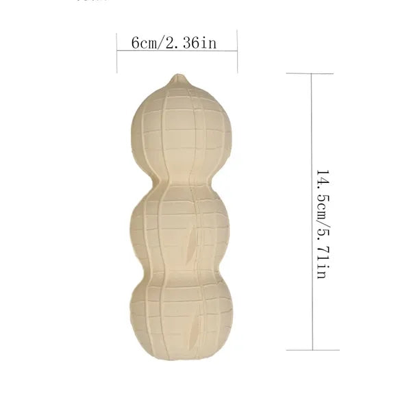 Natural Rubber Peanut Shaped Dog Chew Toy