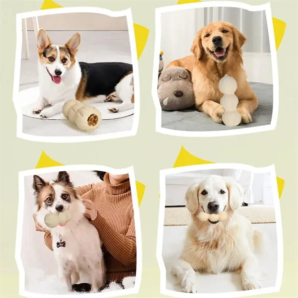 Natural Rubber Peanut Shaped Dog Chew Toy