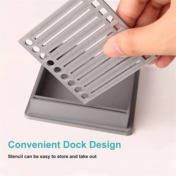 Sticky Note Holder With Stencil
