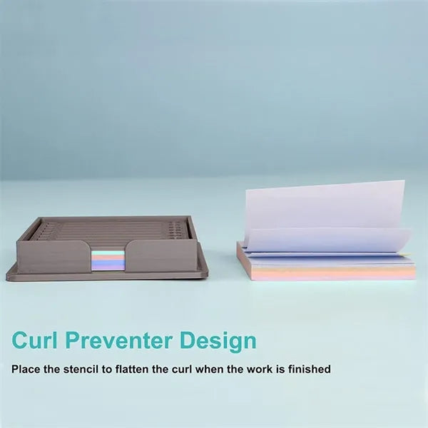 Sticky Note Holder With Stencil