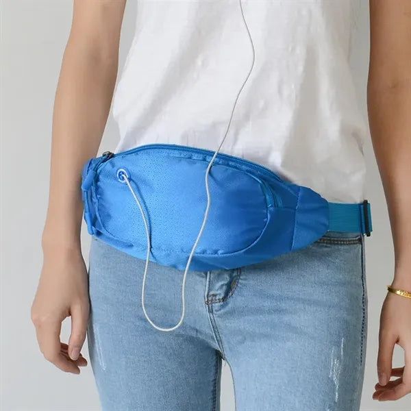 Large Crossbody Fanny Pack with 3-Zipper Pockets