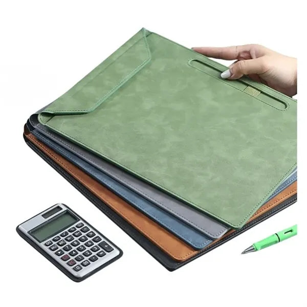 Professional A4 Faux Leather Portfolio Clipboard