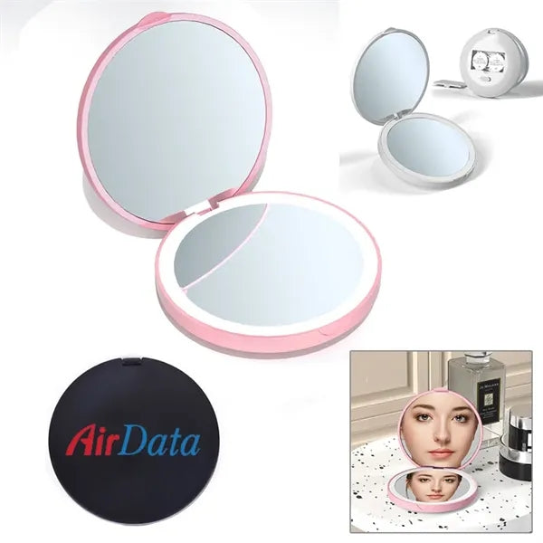 Compact Makeup Mirror With Led Light