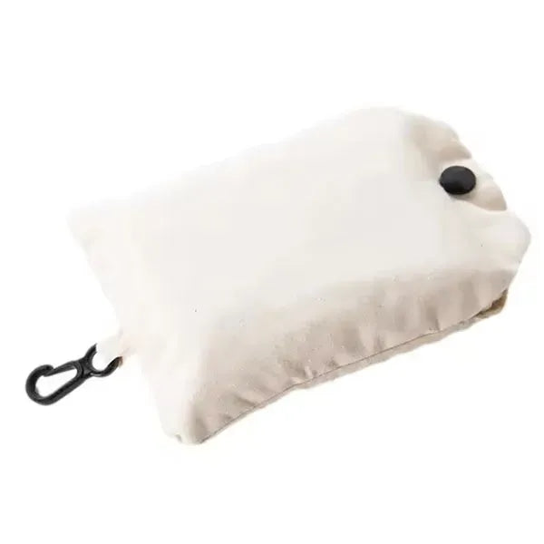Foldable Cotton Shopping Tote In Clip Bag