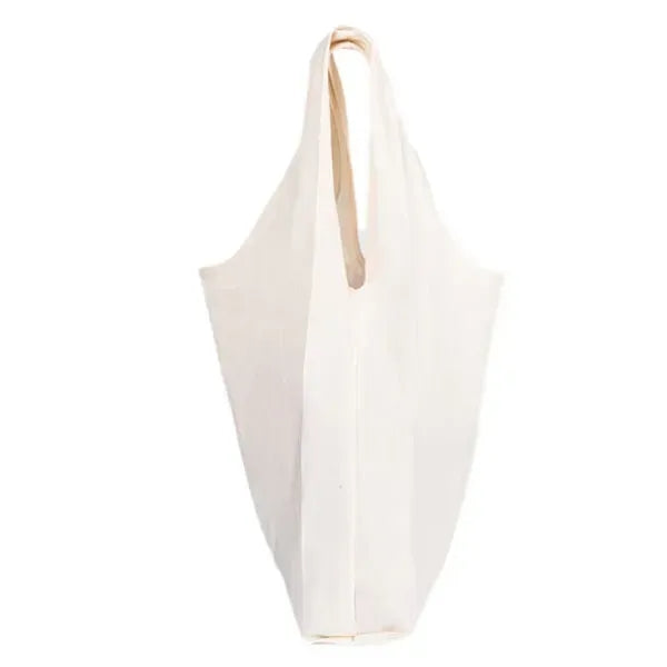 Foldable Cotton Shopping Tote In Clip Bag