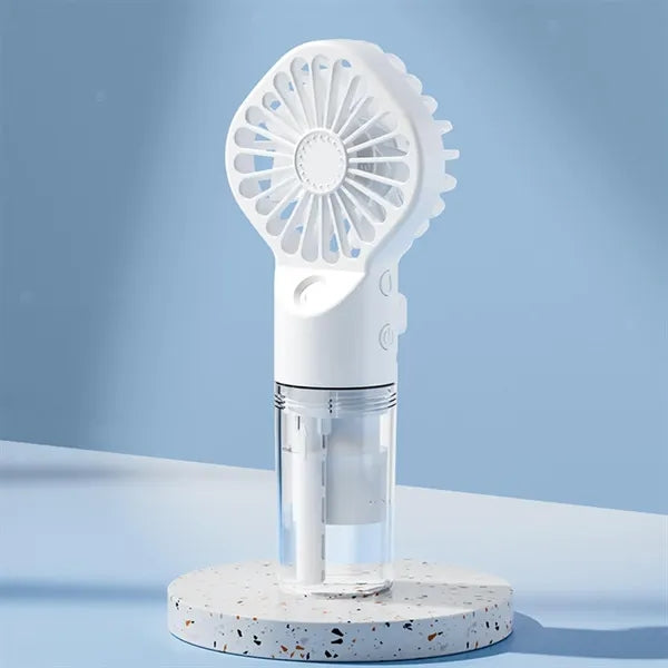 USB Rechargeable Water Spray Mist Fan For Outdoor