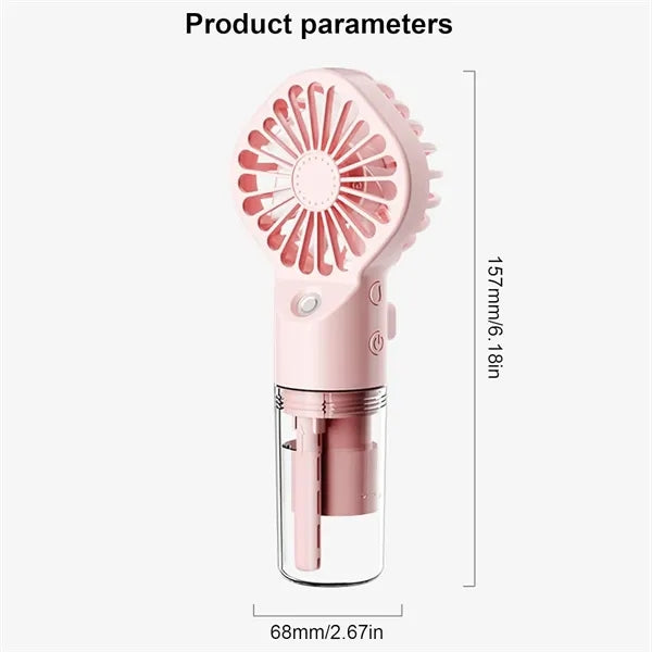 Portable Mini Hand Held Water Spray Fan