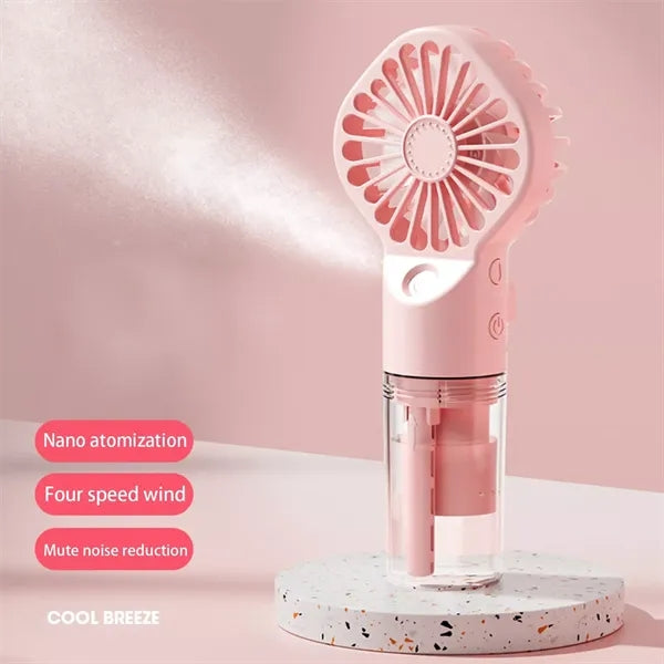 Powerful 2 in 1 Handheld Water Spray Fan with Humidifier