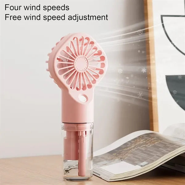 Powerful 2 in 1 Handheld Water Spray Fan with Humidifier