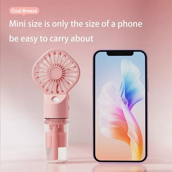 Powerful 2 in 1 Handheld Water Spray Fan with Humidifier