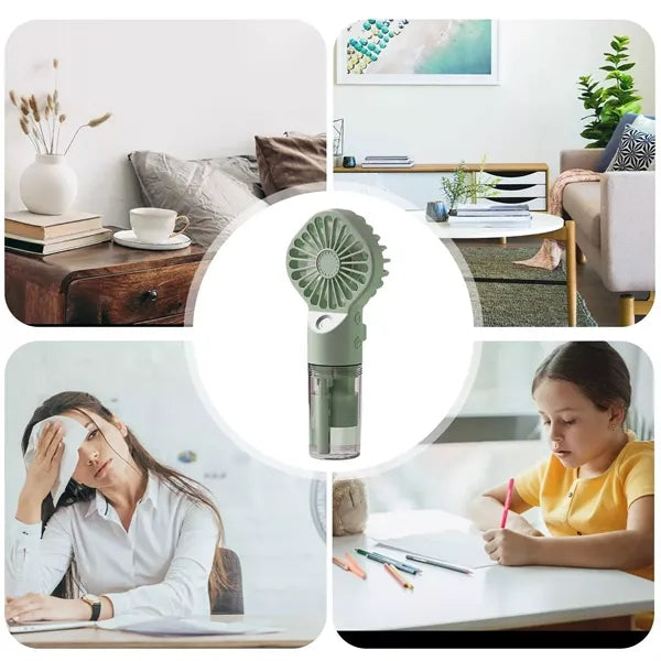 Powerful 2 in 1 Handheld Water Spray Fan with Humidifier