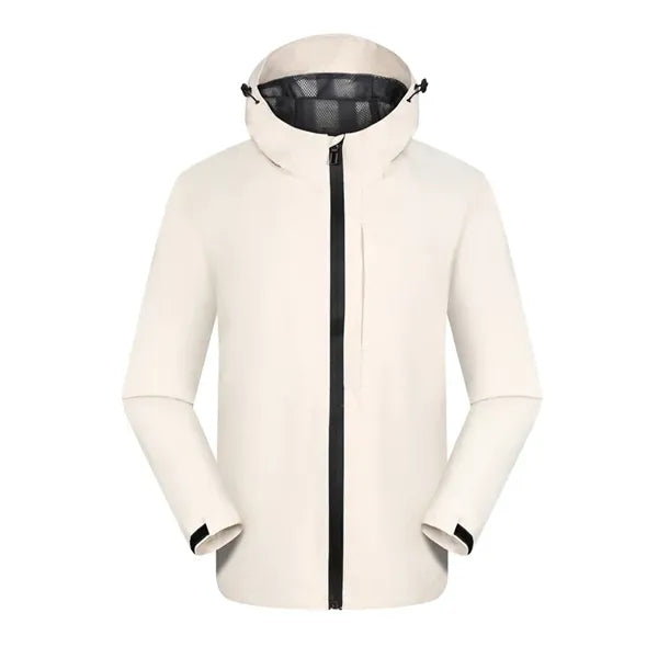 Full-Zip Waterproof Hooded Lightweight Casual Hiking Jacket