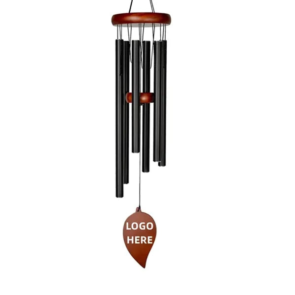 Aluminum Wind Chime w/ A Leaf Pendant
