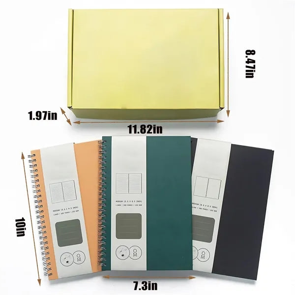 Hardcover Spiral Kraft Notebook