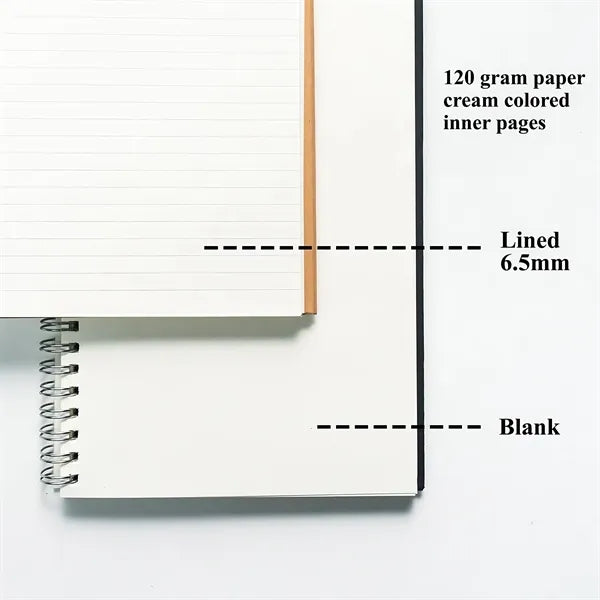 Hardcover Spiral Kraft Notebook