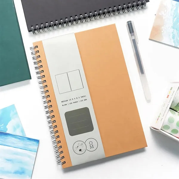 Hardcover Spiral Kraft Notebook