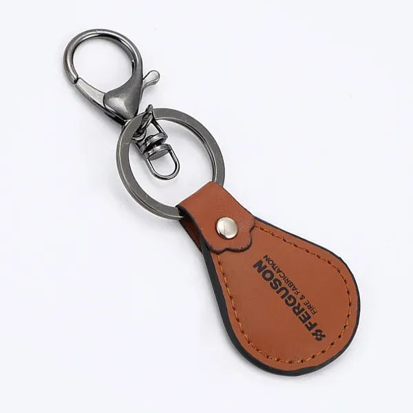Teardrop Leather Keyring