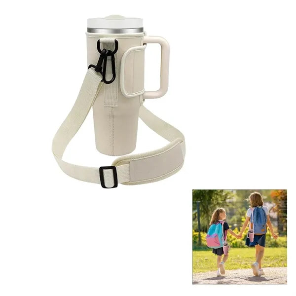 Water Bottle Carrier Bag With Adjustable Shoulder Strap
