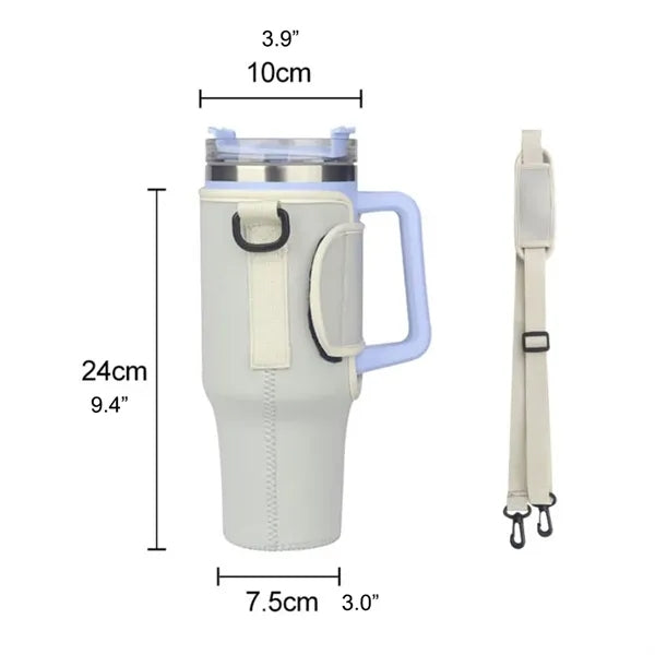 Water Bottle Carrier Bag With Adjustable Shoulder Strap