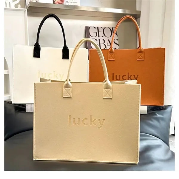 Felt tote bag