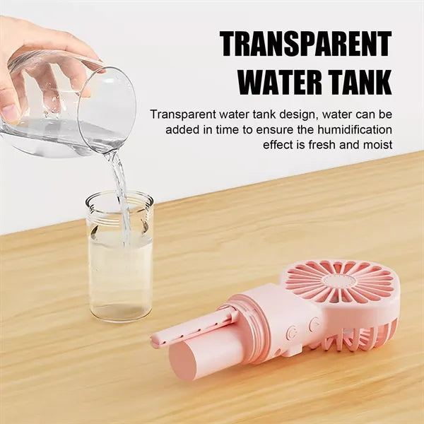 Portable Mini Hand Held Water Spray Fan