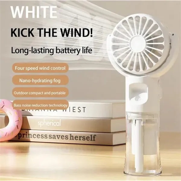Battery Powered Misting Water Spray Cooling Fan