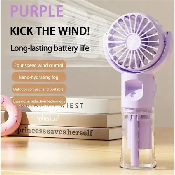 Battery Powered Misting Water Spray Cooling Fan