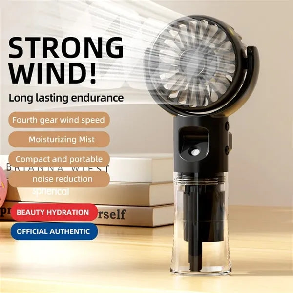 Four-Speed Wind Adjustable Mini Handheld Spray Fan