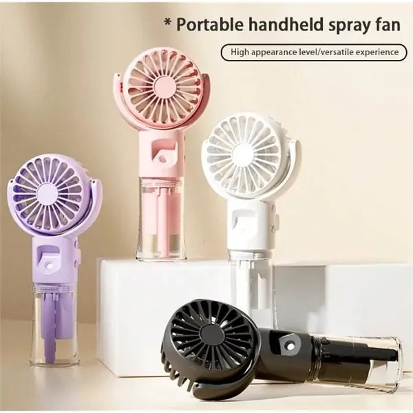 Four-Speed Wind Adjustable Mini Handheld Spray Fan