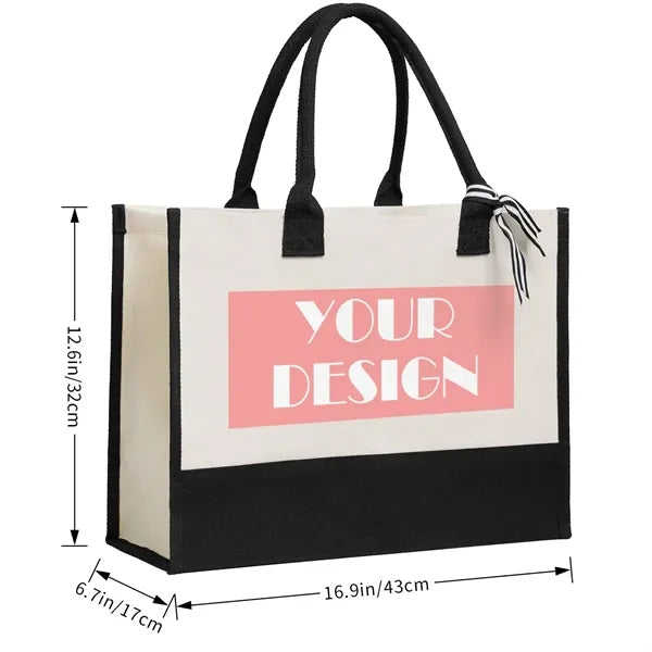 Canvas Beach Tote Bag Girls Trip Eco Friendly Hawaii Gifts