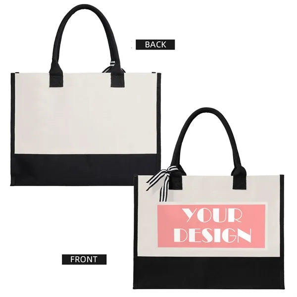 Canvas Beach Tote Bag Girls Trip Eco Friendly Hawaii Gifts